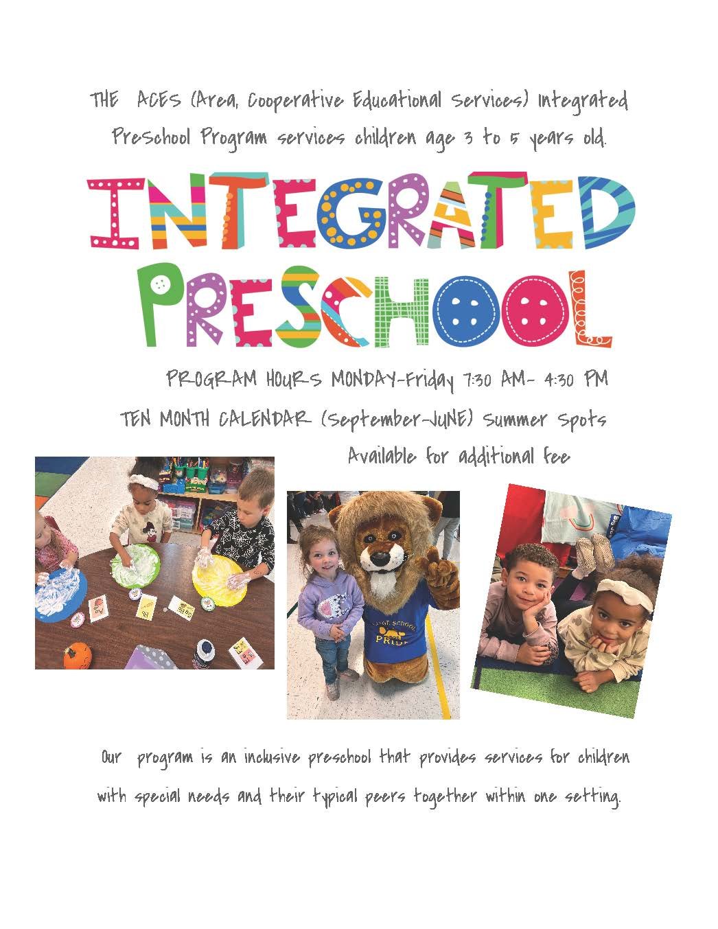 Integrated Prek At Village School! Page 1